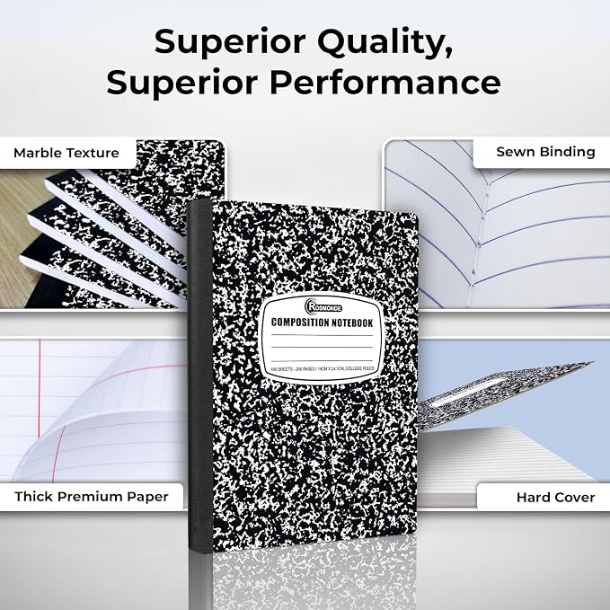 Rosmonde 1000 Pack Composition Notebooks Bulk, College Ruled, Pallet of - Image 2