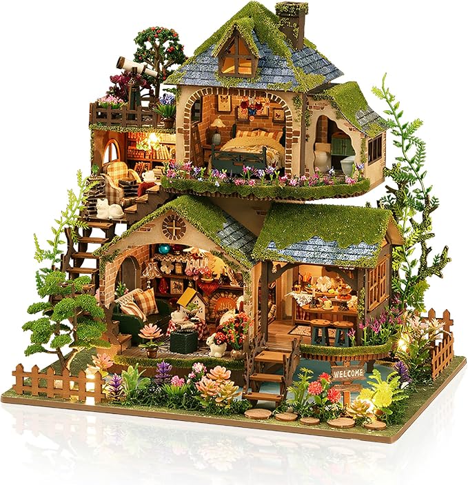 Miniature House Kit, 3D Wooden Puzzles by Home