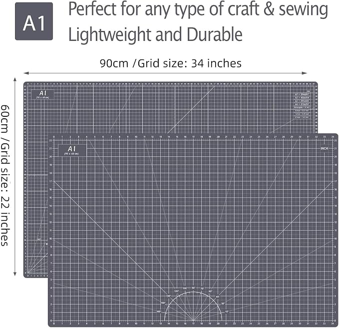Headley Tools Thickened 24 x 36 Inch Self Healing Cutting Mat, Durable A1 - Image 2
