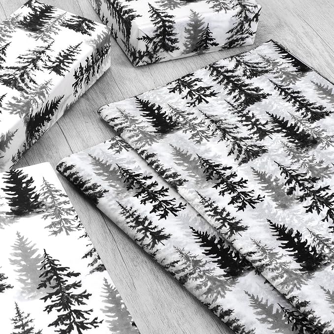 100 Sheets Christmas Tree Tissue Paper, 20x14in Forest Style Wrapping Tissue - Image 5