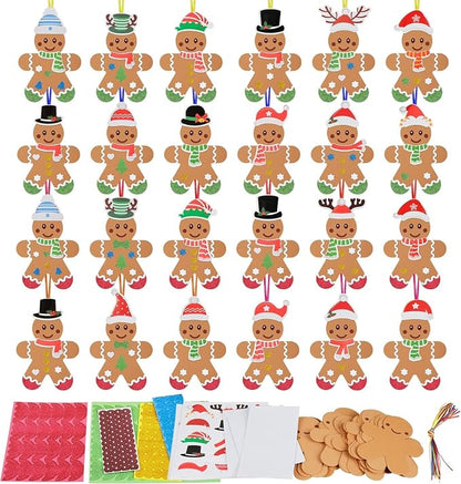 Fennoral 24 Pack Gingerbread Man Craft by Fennoral