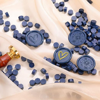 Yoption 360Pcs Navy Blue Sealing Wax Beads - Image 3
