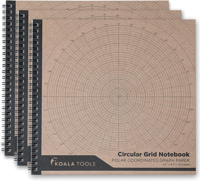 KOALA TOOLS - Circular Grid Sketchbook by KOALATOOLS