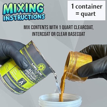 LiME LiNE Sprayable Metal Flake Paint Additive: Solvent Resistant Glitter - Image 2