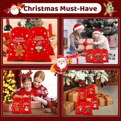 Tapleap Velvet Coth Christmas Bags - Image 5