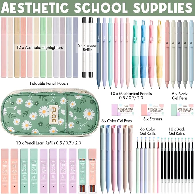 65PCS Aesthetic School Supplies - Image 2