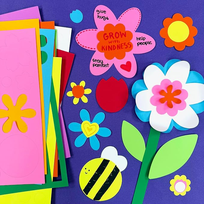 FreshCut Crafts: 280 Pieces of DIY Flower Cutouts - Image 2