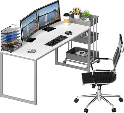 SHW Mission 55-Inch Home Office Computer Desk - Image 8