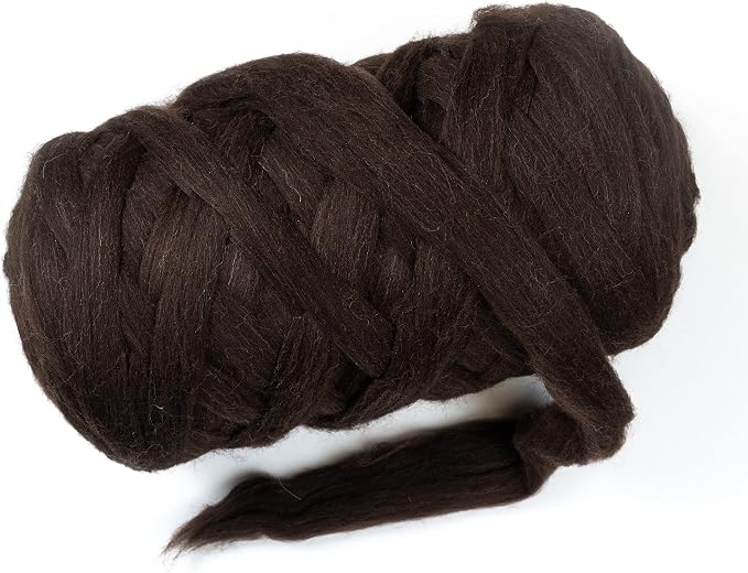 Natural Wool Bulky chunky yarn roving, 8 lb. Best fot hand made Spinning by Kondoosnaturalfibers