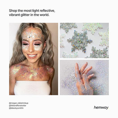 Hemway Polyurethane & Epoxy Resin Glitter 100g / 3.5oz Metallic Crystal Flake - Image 6
