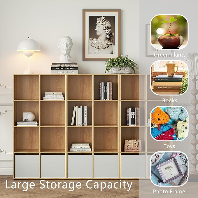 Wooden 8-Cube Storage Organizer - Image 5