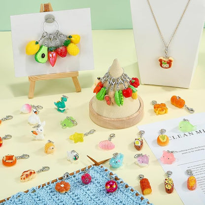 BEEFLYING 11Pcs Fruit Stitch Marker Charms - Image 5