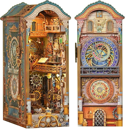 Tonecheer DIY Book Nook Kit for Adults, 3D Wooden Puzzle Bookend Miniature by Tonecheer