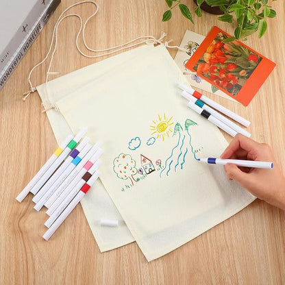 Mindsoft 48 Pcs Blank Canvas Banner Bulk Color Your Own Vertical Banner - Image 2