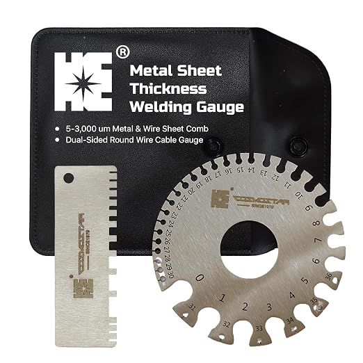 Cosmostar 2 Pcs Stainless Steel Welding Gauge Set – Wire & Metal Sheet by COSMOSTARTECH