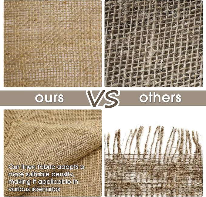 Burlap Fabric - Garden Burlap Fabric Roll Natural Jute Outdoor Fabric Burlap - Image 3