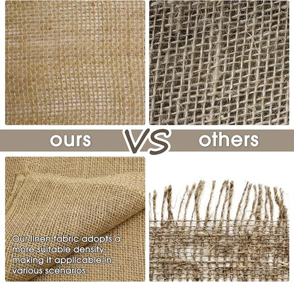 Burlap Fabric - Garden Burlap Fabric Roll Natural Jute Outdoor Fabric Burlap - Image 3