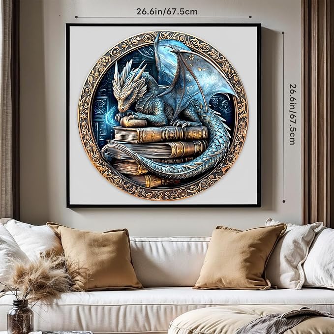 Round Puzzles for Adults 1000 Pieces, Hard Difficult Challenging Puzzles for - Image 6