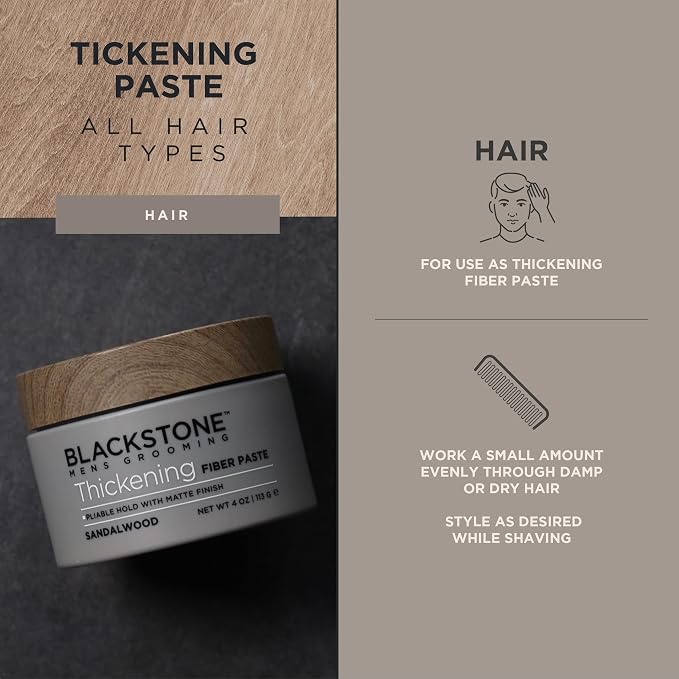 Blackstone Men's Grooming Thickening Fiber Paste Gel - Image 4