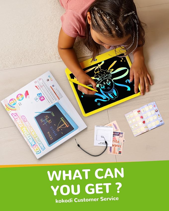 KOKODI LCD Writing Tablet, 12 Inch Colorful Toddler Doodle Board Drawing Tablet - Image 7
