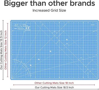 Elan Cutting Mat A3 Blue, Self Healing Cutting Mat 12x18 Inch, 5-Ply Craft - Image 5