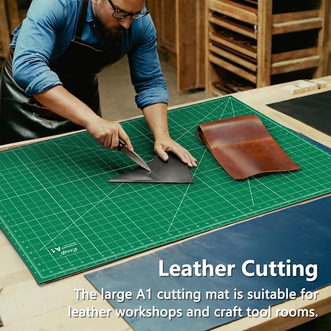 Ecraft 24"x36" Self-Healing Sewing Mat: Large Double Sided Green 5-Ply Hobby Mat - Image 7