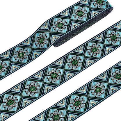 PH PandaHall 7 Yards Jacquard Ribbon Trim 2 Inch Boho Embroidered Woven Lace by PHPandaHall