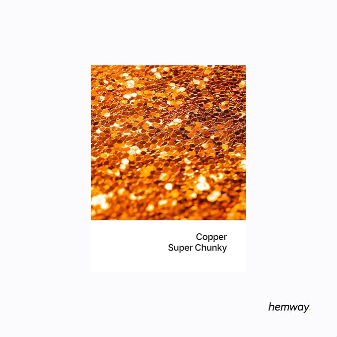 Hemway Glitter for Resin 100g Copper Metallic Crystals for Epoxy Craft Super - Image 2