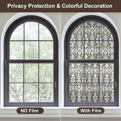 3D Stained Glass Window Film, Decorative Window Privacy Film - Image 3