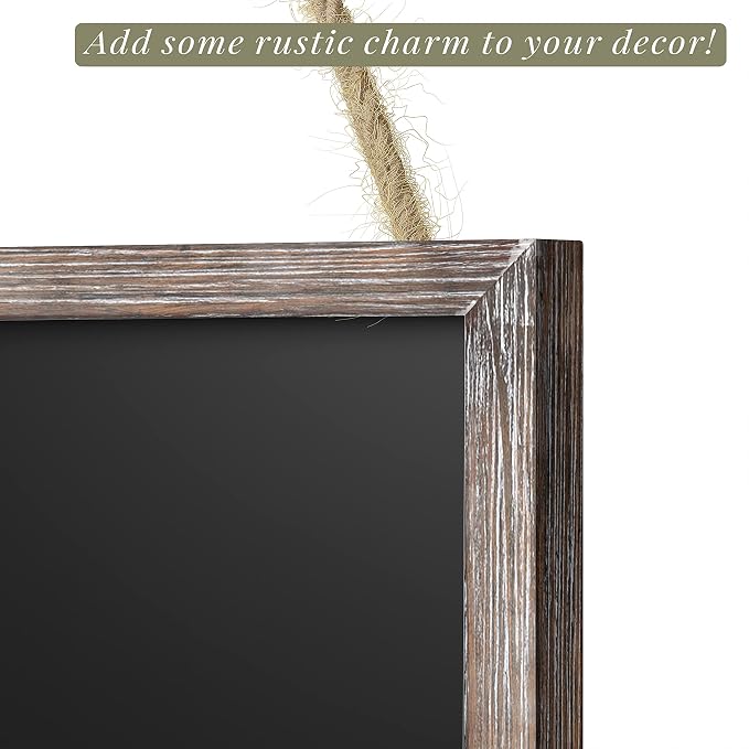 Barnyard Designs Magnetic Hanging Chalkboard Sign – Rustic Decorative Display - Image 8