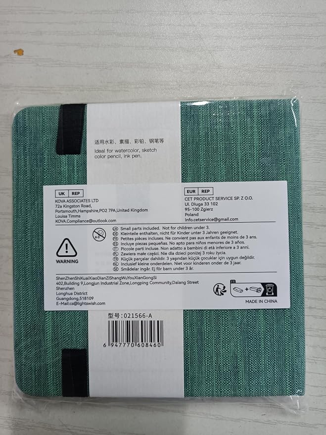 Lightwish Square Watercolor Journal, 100% Cotton, 300gsm/140lb, 24 Sheets Cold - Image 10