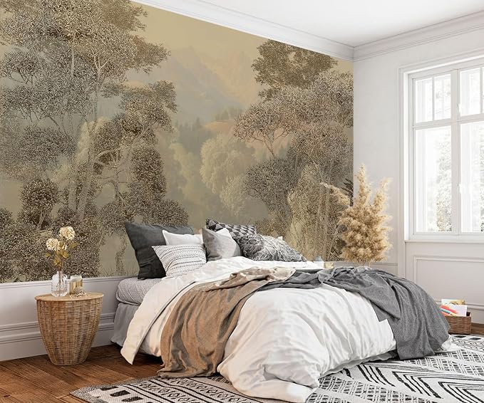 AFZEVEB-Tropical Jungle Wallpaper Landscape Tree Wall murals - Image 2
