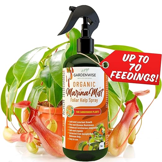 100% Organic Marina Mist Carnivorous Plant Food | Liquid Kelp Foliar Spray by GARDENWISE