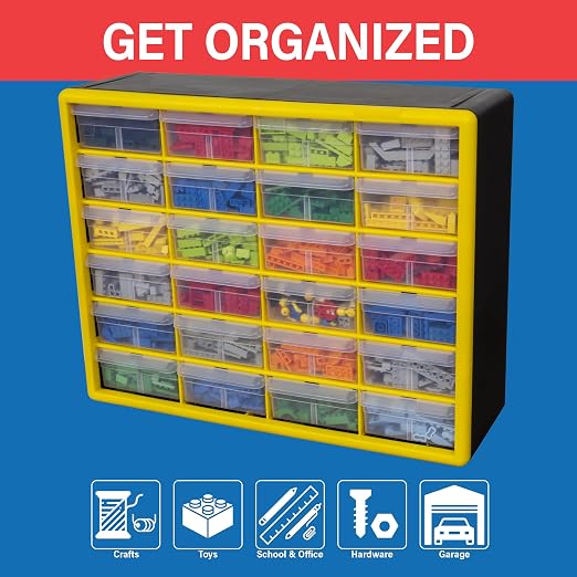 Akro-Mils 24-Drawer Plastic Drawer Storage Cabinet - Image 4