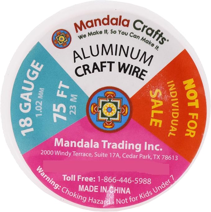 Mandala Crafts 18 Gauge Anodized Aluminum Craft Wire - Image 8