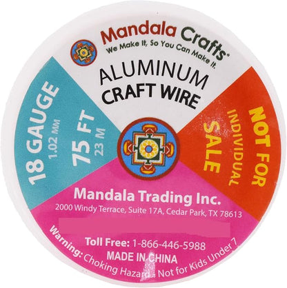 Mandala Crafts 18 Gauge Anodized Aluminum Craft Wire - Image 8