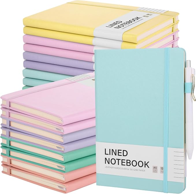 Aodaer 30 Set Lined Notebook Journals by Aodaer