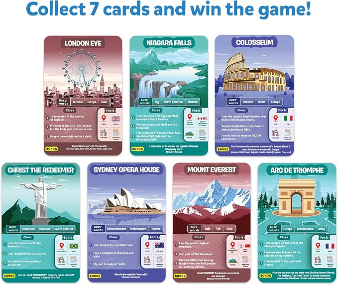 Skillmatics Guess in 10 Legendary Landmarks, Educational Travel Toys - Image 6