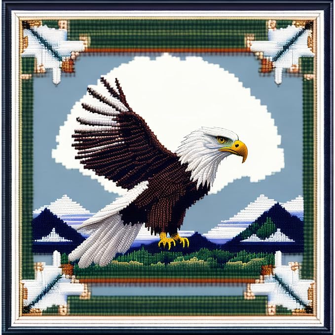 Joyhoor Cross Stitch Kits for Beginners Stamped Cross-Stitch Supplies by JoyhoorCrossStitchKits