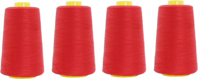 Mandala Crafts 4 Pack of Serger Threads Cones Spools by MandalaCrafts