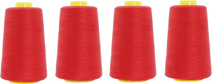 Mandala Crafts 4 Pack of Serger Threads Cones Spools by MandalaCrafts