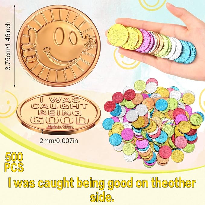 Jerify 500 Pcs I was Caught Being Good Coins - Image 2