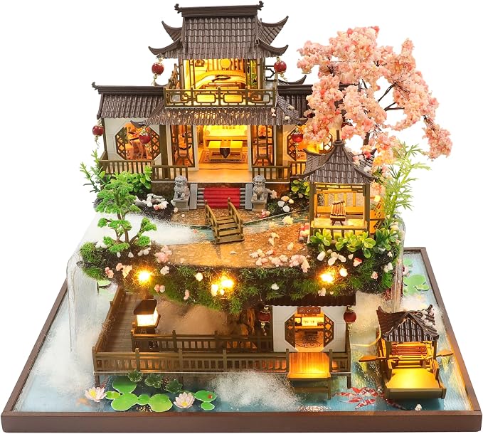 DIY Miniature House Kit, DIY Dollhouse Kit by Flybean-WonderlandinYourHands