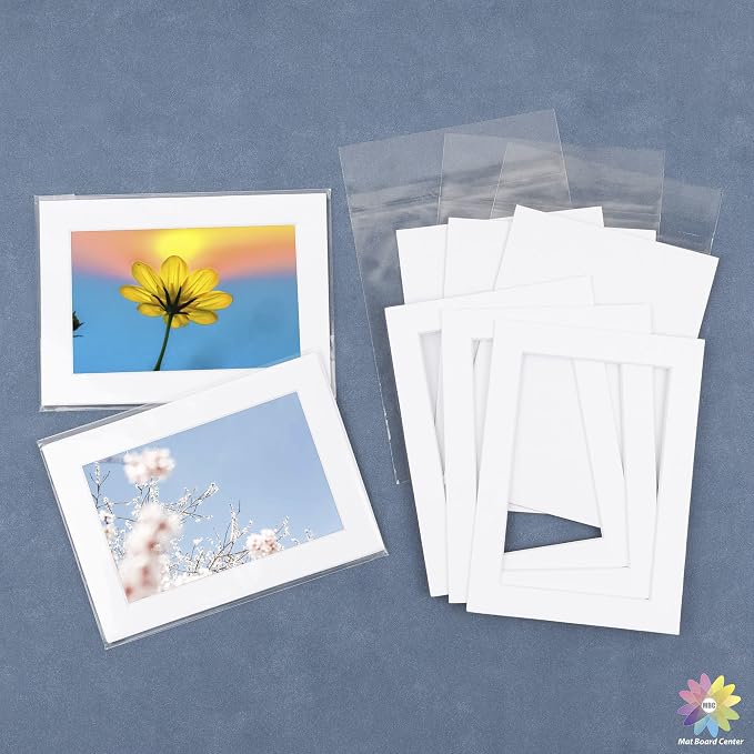 Mat Board Center, 16x20 for 11x14 White Picture Mat Sets - Image 7
