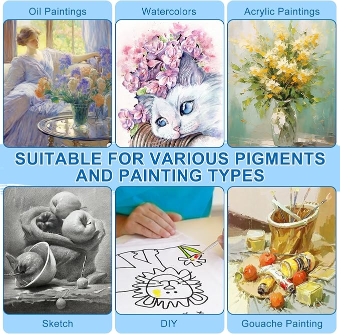 ESRICH Stretched Canvas for Painting, 12 Pack 9x12 Inch Canvas Value Pack - Image 5