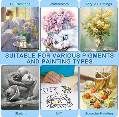 ESRICH Stretched Canvas for Painting, 12 Pack 9x12 Inch Canvas Value Pack - Image 5