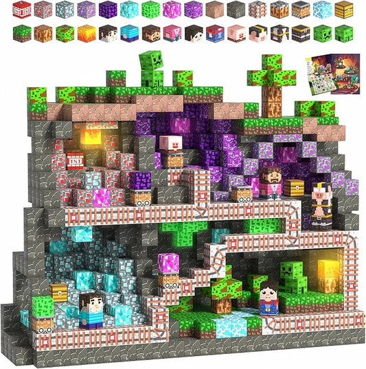 Magnetic Blocks, Stacking Magnets by Unknown