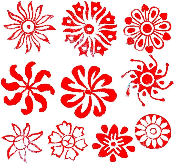 Royal Kraft Round Wooden Printing Stamps - Image 2