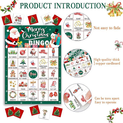Christmas Bingo Game Cards, 24 Players Christmas Bingo Game - Image 3