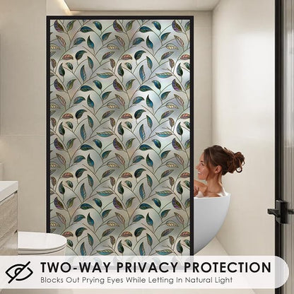 DKTIE Static Cling Decorative Window Film Vinyl Non Adhesive Privacy Film - Image 2